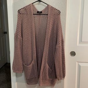 Knitted Cardigan Mauve, women’s size Small
